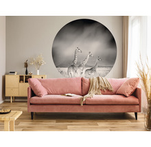 SPECIAL DECORATION Fotobehang vlies Giraffe ø 190 cm