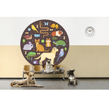 SPECIAL DECORATION Fotobehang vlies Dierenillustraties ø 190 cm