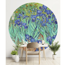 SPECIAL DECORATION Fotobehang vlies Van Gogh Irissen ø 190 cm