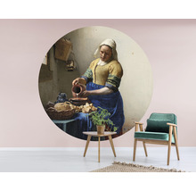 SPECIAL DECORATION Fotobehang vlies Vermeer Melkmeisje ø 190 cm