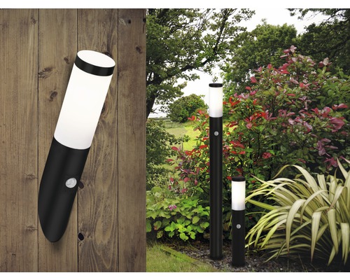 Tuinlamp met bewegingsmelder voor wandmontage of als padverlichting