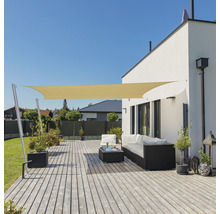 WINDHAGER Schaduwdoek Capri rechthoek crècme 400x500 cm