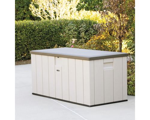 Kunststof tuinkist voor buitenopslag.