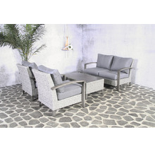 SENS-LINE Loungeset Bradley 4- delig wicker lichtgrijs incl. kussens