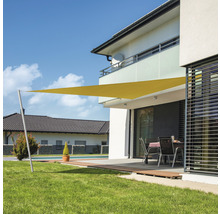 WINDHAGER Schaduwdoek Cannes driehoek geel 400x400x400 cm