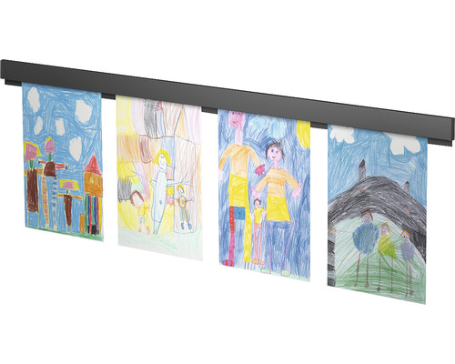 Fotolijst met vier kindertekeningen