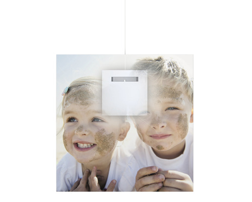 Vierkante hanglamp met kindermotief