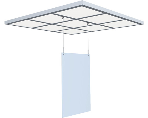 Plafondsysteem met hangend bord