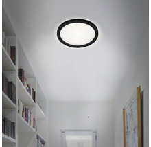 BRILONER LED-paneel 7150-415 met backlight Ø 19 cm neutraalwit zwart