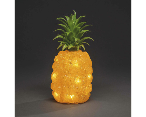 Ananas decoratieve lamp met bladerkroon