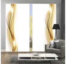 Kamer met schuifgordijnen met abstract patroon