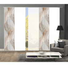 HOME FASHION Paneelgordijn Torre wit 60x245 cm set van 5
