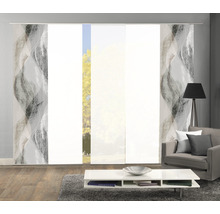 HOME FASHION Paneelgordijn Torre wit 60x245 cm set van 5