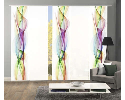 Kamer met schuifpanelen met abstract design