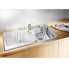 RVS spoelbak met afdruiprek en kraan
