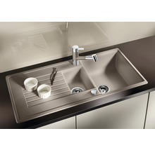 Spoelbak met afdruiprek en kraan