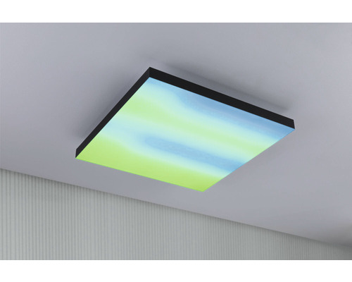 Vierkante LED-plafondlamp met patroon aan het plafond gemonteerd