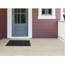 Deurmat rubber Eco Contures zwart 60x90 cm