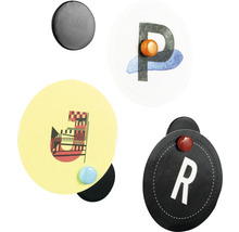 TRENDFORM Zelfklevende magneetpunten zwart