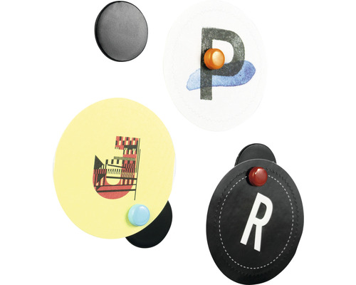 Decoratieve magneten met letters en patronen