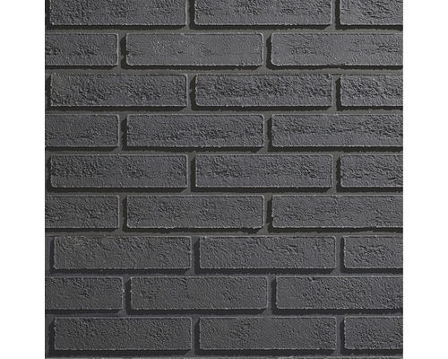 Close-up van een grijze bakstenen muur als decoratieve tegel