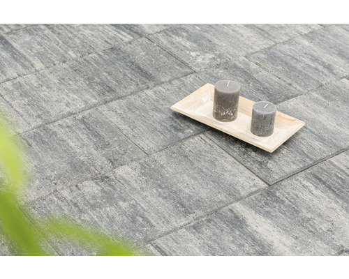 DIEPHAUS Terrastegel iStone Pure met facet witzwart, 60 x 40 x 4 cm