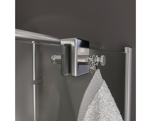 Handdoekhouder voor wandmontage met handdoek