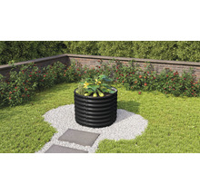 Verhoogde kweekbak Vita 630 rond zwart 82,1x82,1x63 cm
