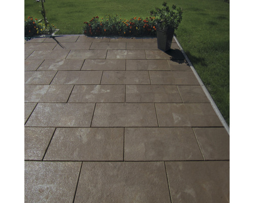 DIEPHAUS Terrastegel Luxury met facet marrone, 60 x 40 x 4 cm