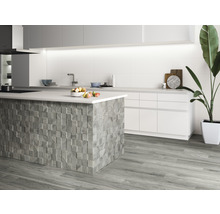 Wand- en vloertegel Count grijs 26x160 cm gerectificeerd