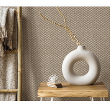 Decoratief behang met vlechtpatroon in de woonkamer