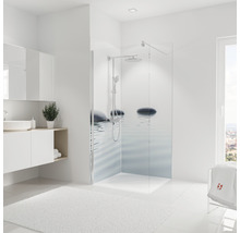 Moderne badkamer met inloopdouche en wastafel