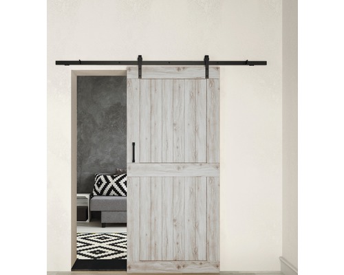 Schuifdeur met beslag voor woonkamerscène