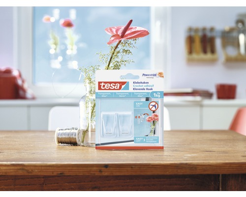 Tesa Powerstrips plakhaak verpakking op een tafel