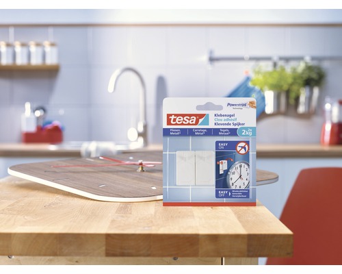 Tesa zelfklevende spijker voor tegels en metaal tot twee kilogram in verpakking