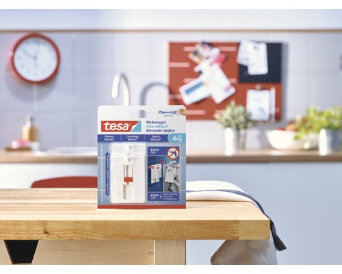 Tesa klevende spijker voor tegels en metaal tot vier kilogram