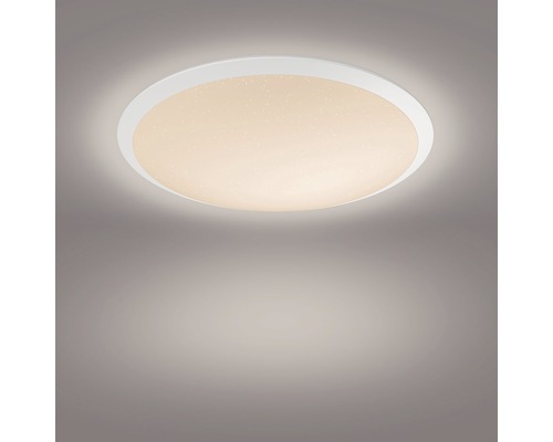 Ronde led-plafondlamp met wit frame