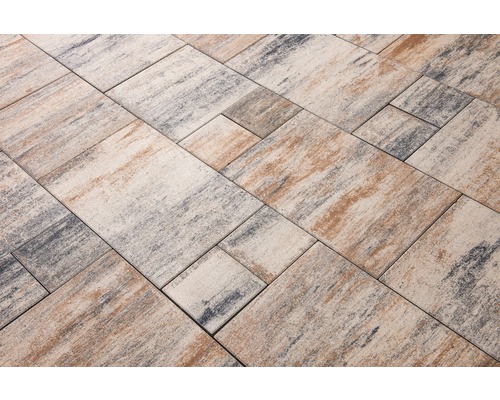 DIEPHAUS Terrastegel iStone Modern Plus met facet schelpkalk, wildverband