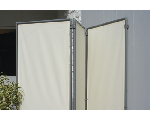 Stoffen privacyscherm met metalen frame