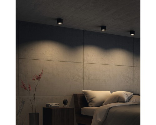 PHILIPS LED Opbouwspot Phase 1-lichts zwart PHILIPS LED Opbouwspot Phase 1-lichts zwart