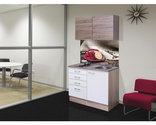 FLEX WELL Minikeuken met apparatuur Samoa wit mat 100x60 cm FLEX WELL Minikeuken met apparatuur Samoa wit mat 100x60 cm