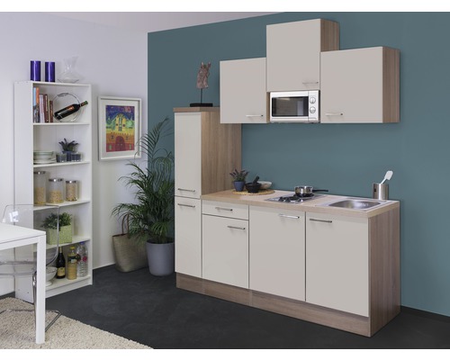 FLEX WELL Minikeuken met apparatuur Nepal kashmir glanzend 180x60