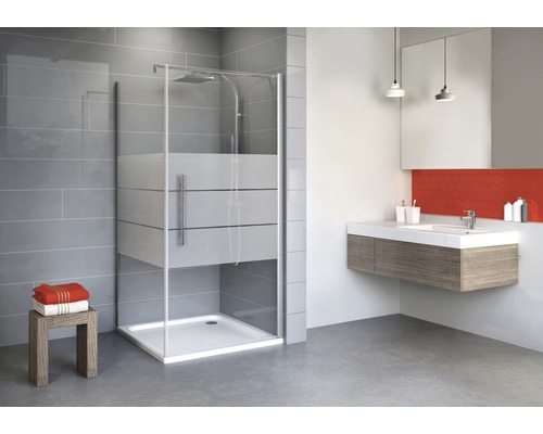 SCHULTE Douchedeur met zijwand Alexa Style 2.0 80x80 cm aluminium Badkamer met douchecabine, wastafelonderkast en handdoeken