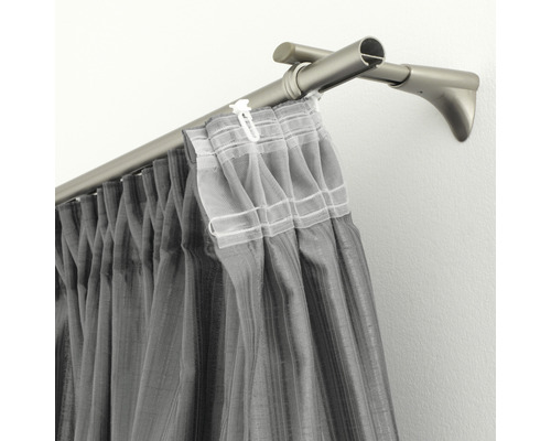 Gordijnroede met gordijn