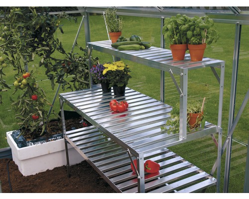 VITAVIA Opzetstuk kweektafel 121x28x39 cm aluminium