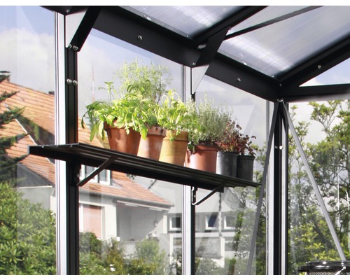 VITAVIA Wandplank 122x15 cm zwart VITAVIA Wandplank 122x15 cm zwart