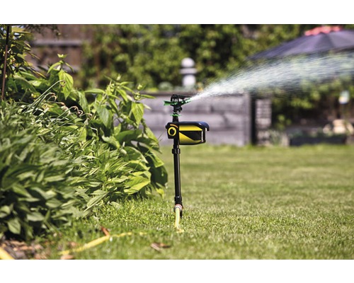 Tuinsproeier besproeit gazon