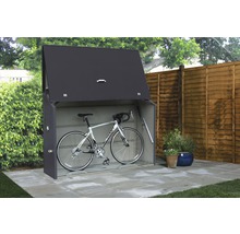 Metalen fietsenstalling met fiets