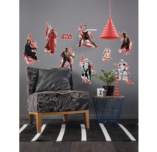 Decoratieve kamer met Star Wars muurstickers, fauteuil, bijzettafel en vloerkleed