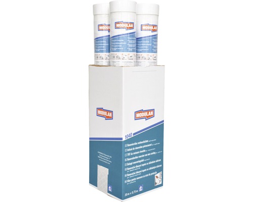 Modulan renovatievlies op een pallet met meerdere rollen